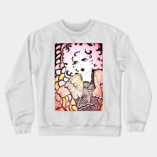 BLONDE DOLLY FLAPPER ,,, House of Harlequin Crewneck Sweatshirt